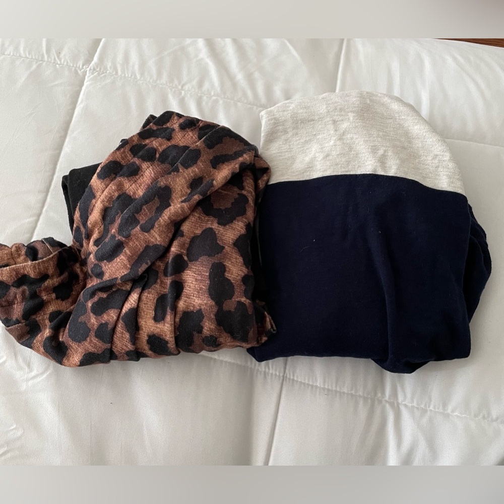 TWO Nursing hooded shirts